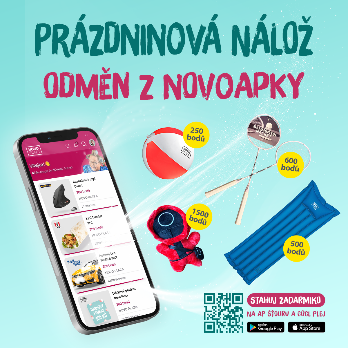 PRÁZDNINOVÁ NÁLOŽ ODMĚN Z NOVOAPKY
