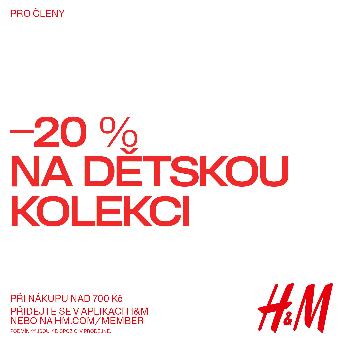 -20 % na dětskou kolekci H&M