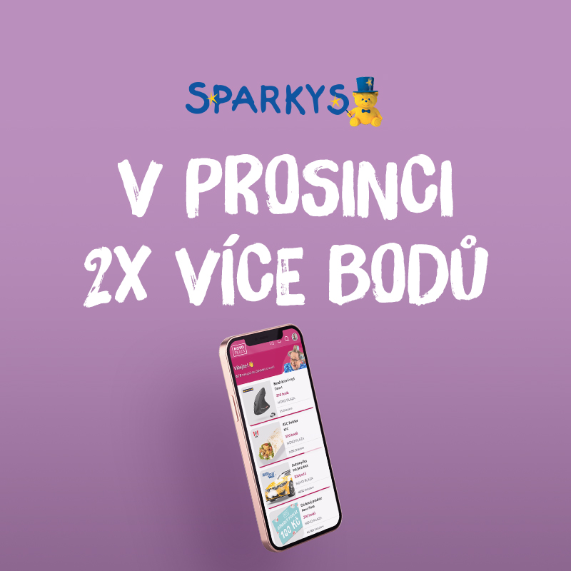 V prosinci se Sparkys 2x více bodů!