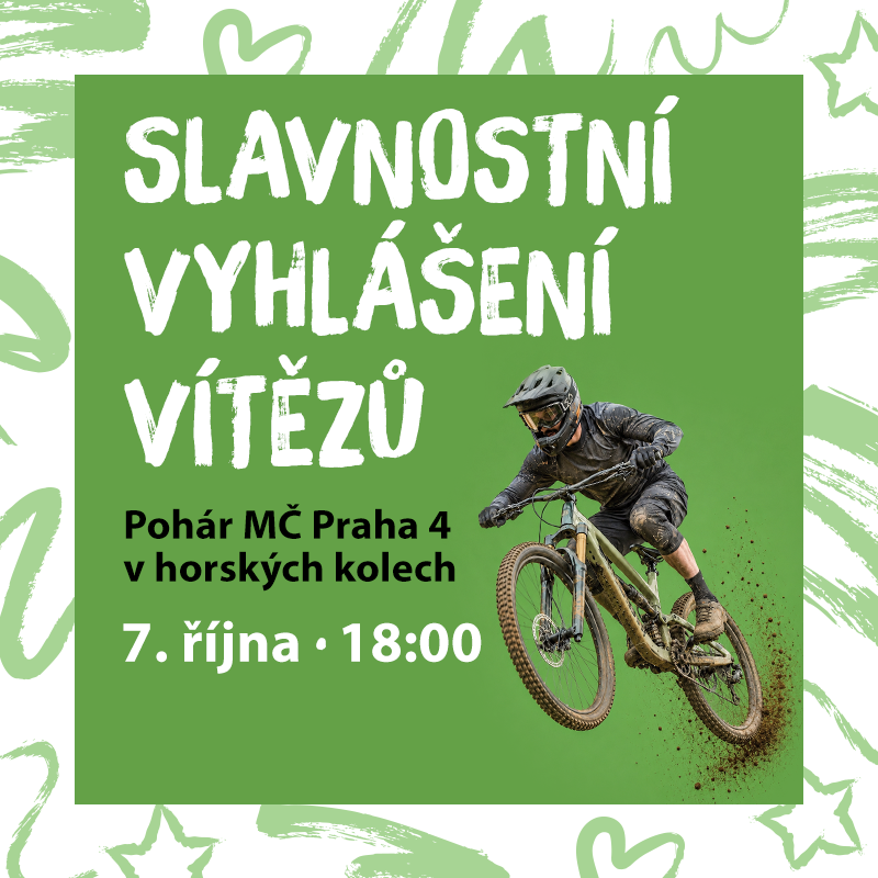 Vyhlášení závodů horských kol o Pohár MČ Praha 4