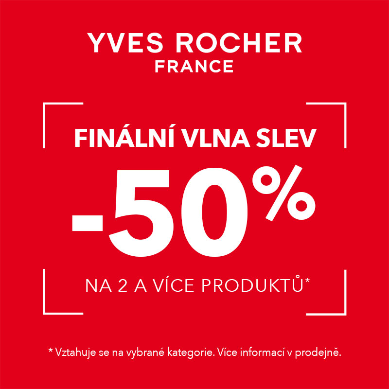 Sleva 50 % na 2 a více produktů