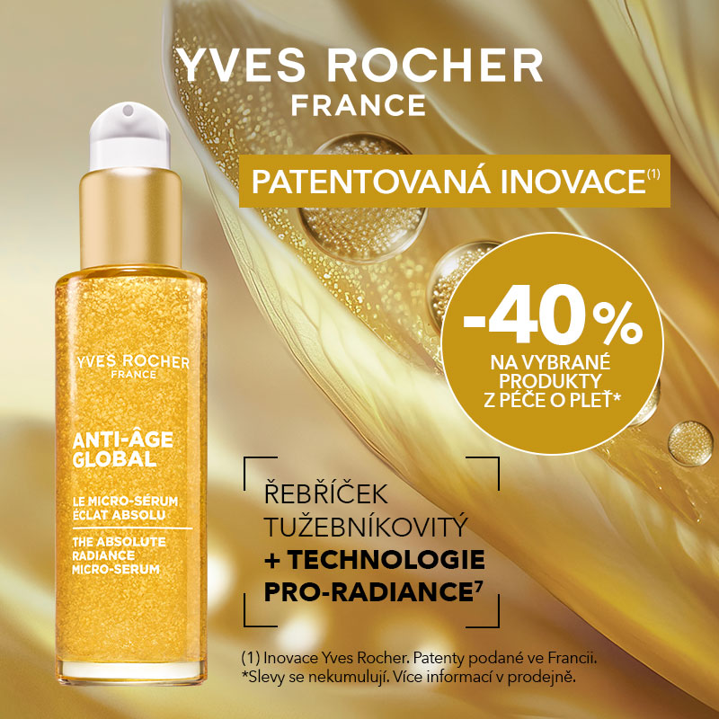 Sleva 40 % a dárek k nákupu v Yves Rocher