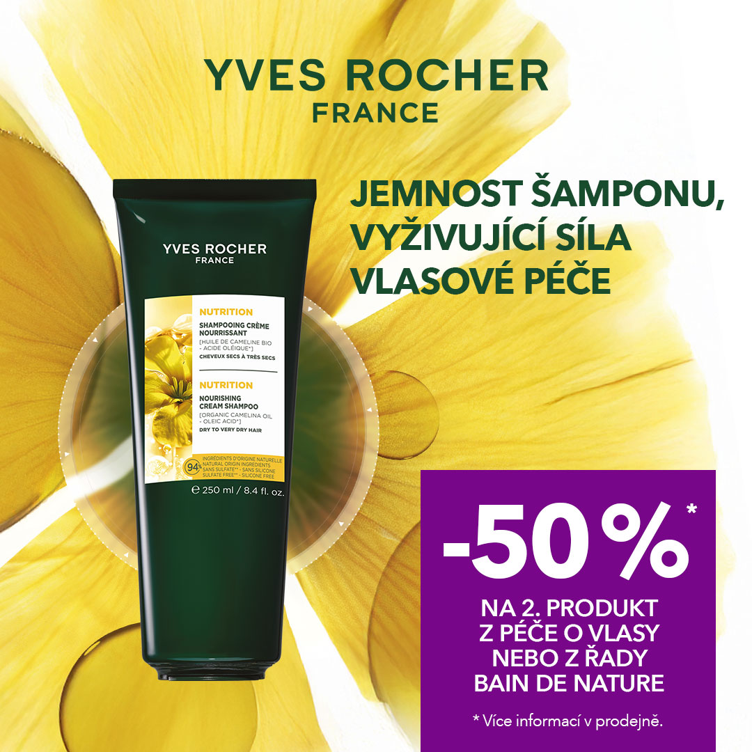 Péče o vlasy od rostlinné kosmetiky Yves Rocher