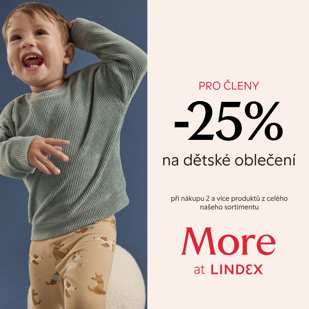 25% sleva na dětské oblečení