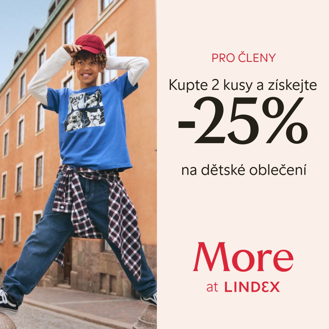 25% sleva na dětské oblečení