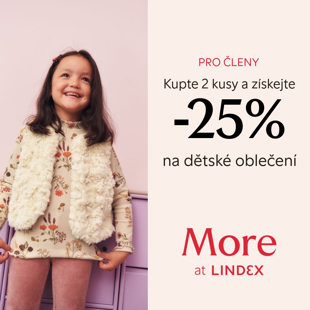 25% sleva na dětské oblečení
