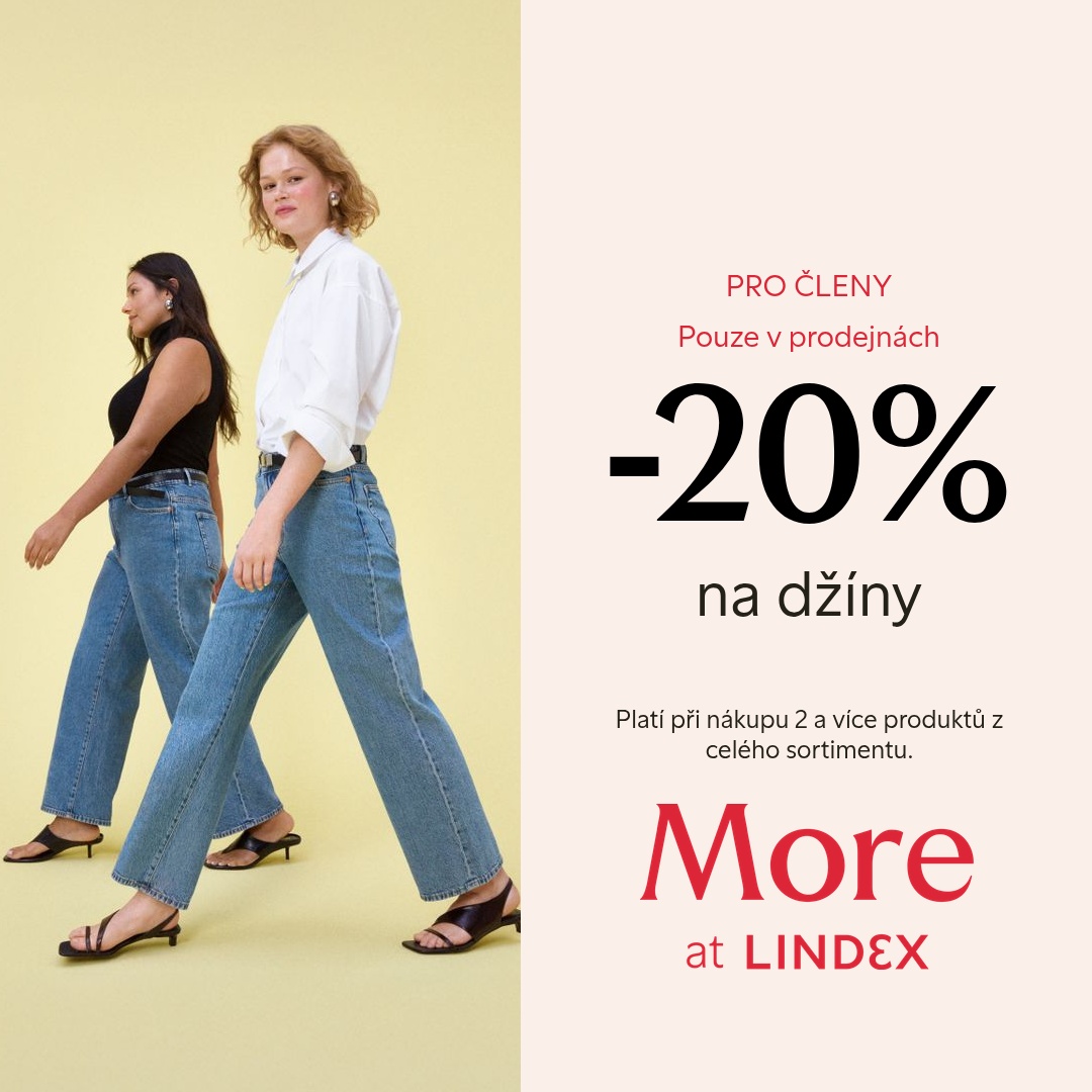 20% sleva na dámské i dětské džíny