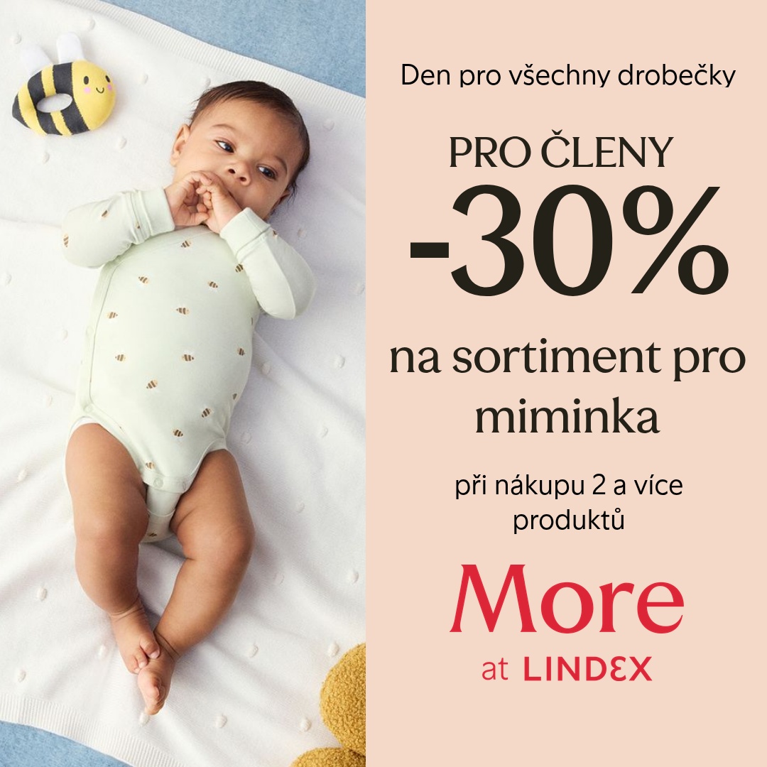 30% sleva na sortiment pro miminka