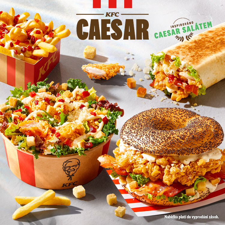 Caesar menu v KFC