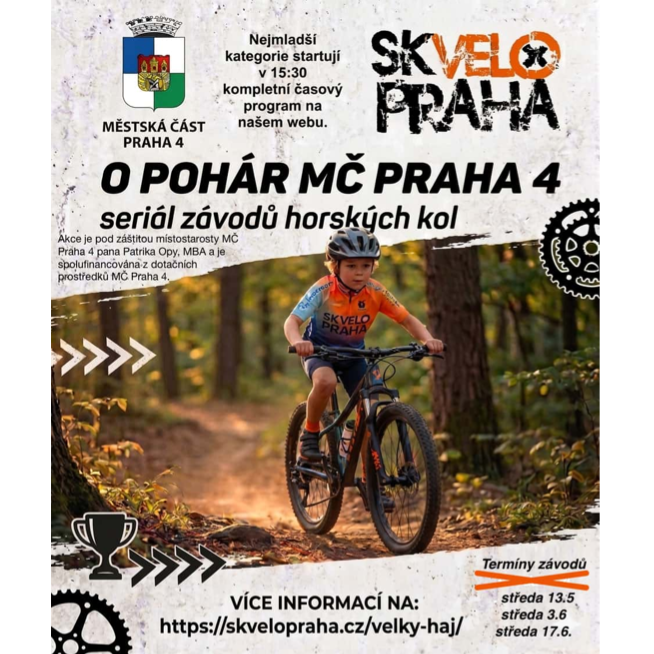 For the Cup of MČ Praha 4 – Mountain Bike Races for Children