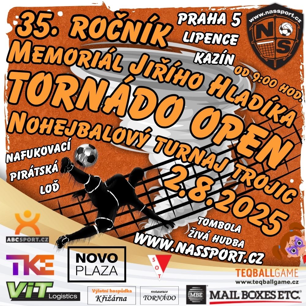 TORNÁDO OPEN - Memorial Jířího Hladíka