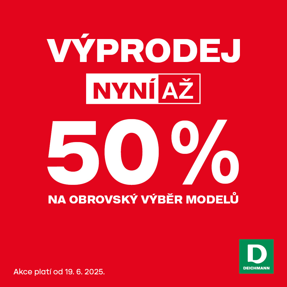 Výprodej. Slevy až 50 % na obrovský výběr modelů.