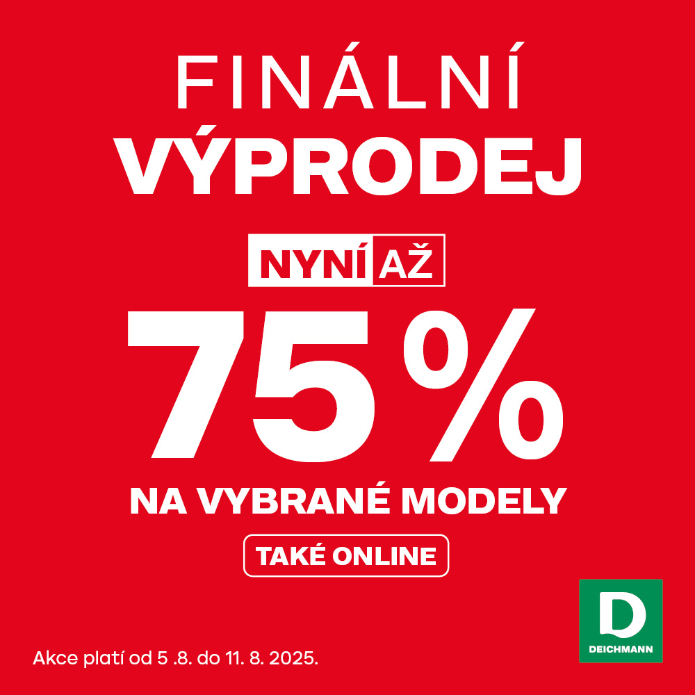 Výprodej: až 75 % na vybrané modely